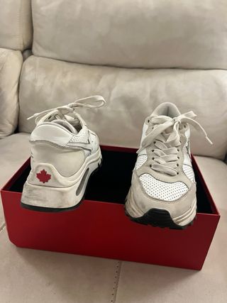 Zapatillas Dsquared2 Piel Unisex Blancas