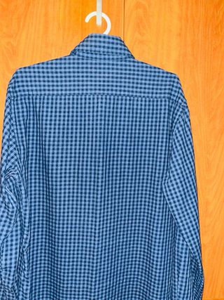 Camisa Scalpers Talla 39 Cuadros Azul