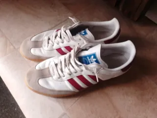Adidas Bambas Blancas y Rojas...originales
