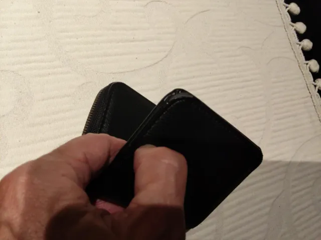 Cartera Bershka Menswear Negra