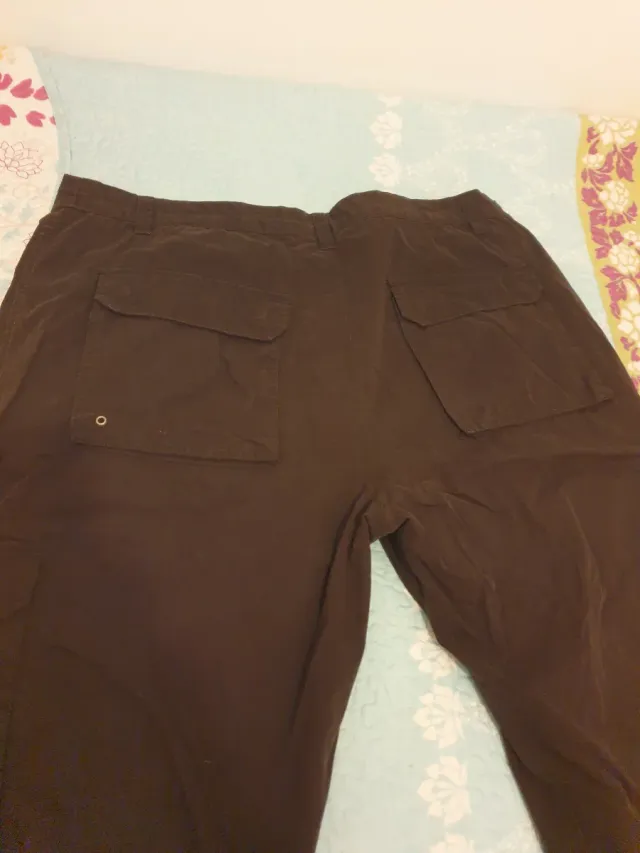 Pantaloni cargo marroni taglia 54