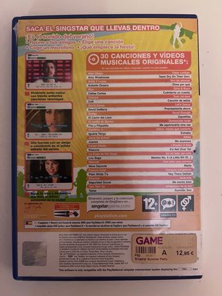 Singstar Summer Party PS2 Karaoke