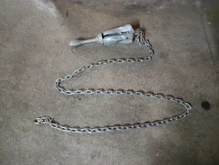 Ancla paraguas con cadena y mosquetón