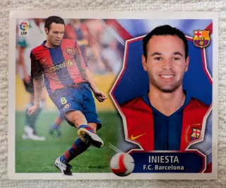 Cromo Iniesta F.C. Barcelona 2008