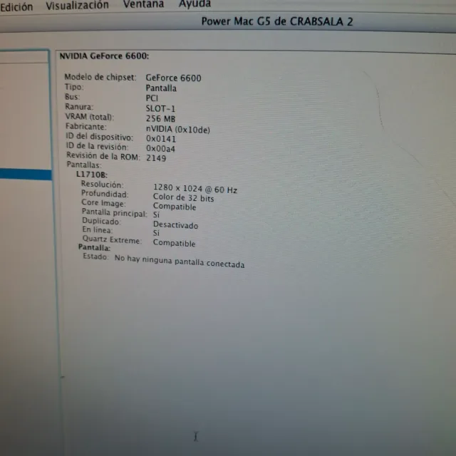 Mac PowerPC G5 12GB RAM Geforce 6600