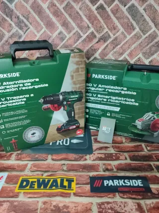 Set Herramientas Parkside (Taladro y Amoladora)