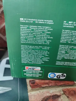 Set Herramientas Parkside (Taladro y Amoladora)