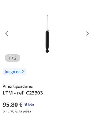 Amortiguadores LTM C23303 SEAT LEON 2