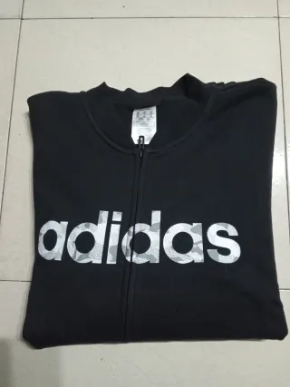 Chaqueta Adidas cremallera logo camuflaje T. XL