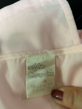 Dos camisones de maternidad vintage azul y rosa