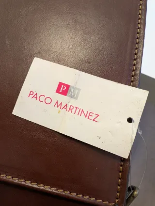 Maletín de cuero marrón 40x30