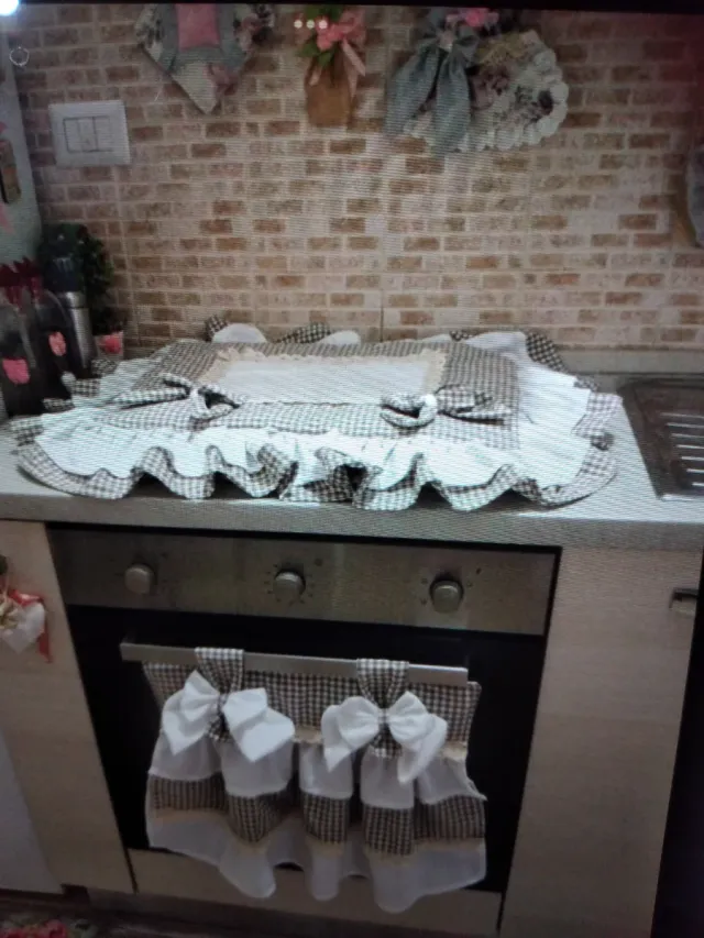 Coordinato Cucina Shabby Chic Tessuto