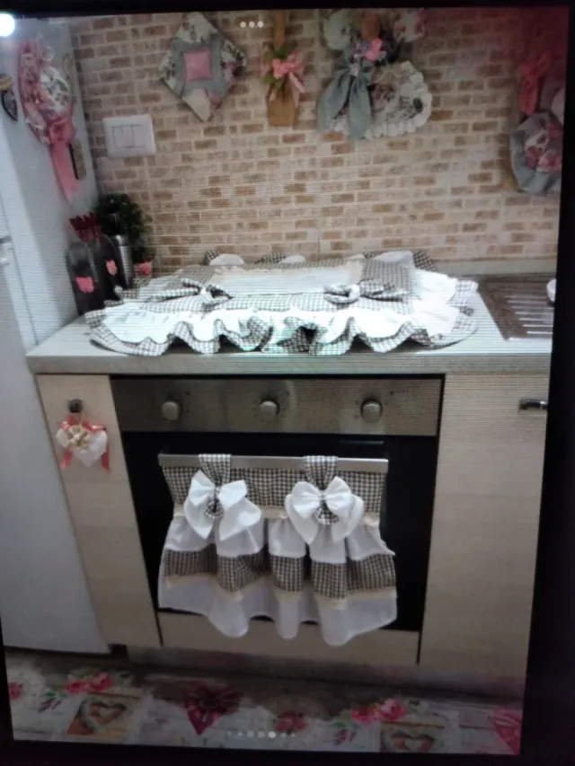 Coordinato Cucina Shabby Chic Tessuto