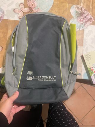 Zaino Akita Consult grigio e verde
