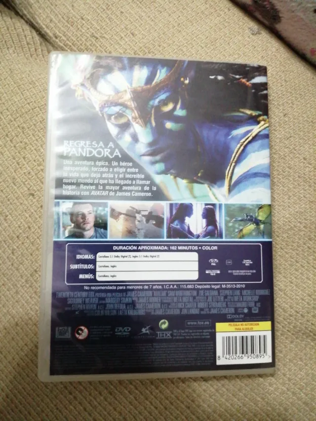 DVD Avatar James Cameron Español