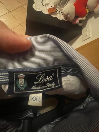 Maglia XXL beige con colletto camicia