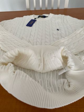 Jersey Polo Ralph Lauren punto trenzado Talla M