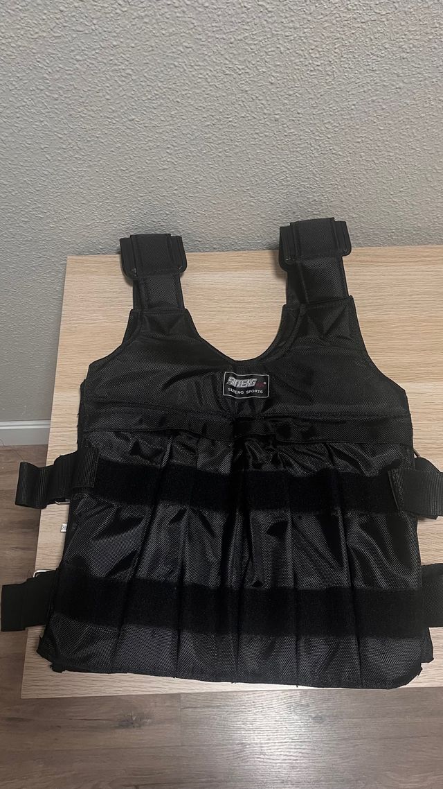 Chaleco lastrado deportivo negro
