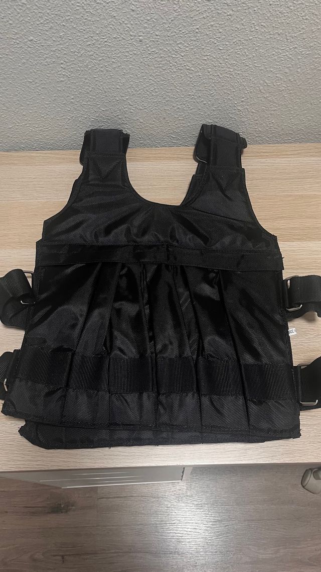 Chaleco lastrado deportivo negro
