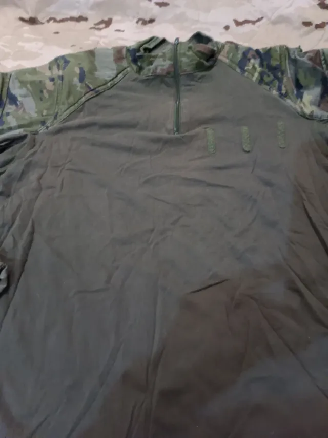 Camiseta militar manga larga camuflaje XL