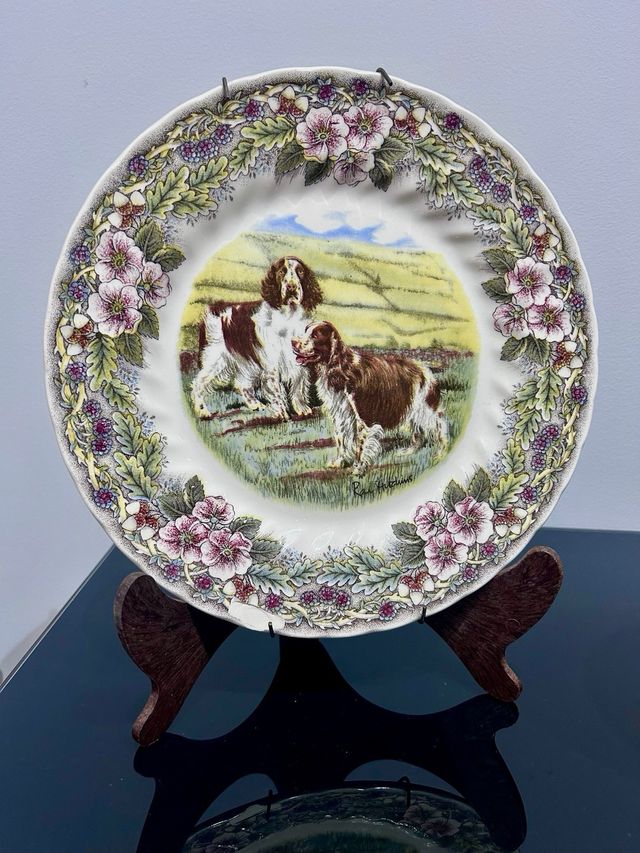 Set 3 Platos Churchill Hunting Dogs