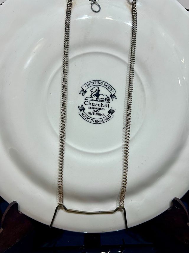 Set 3 Platos Churchill Hunting Dogs