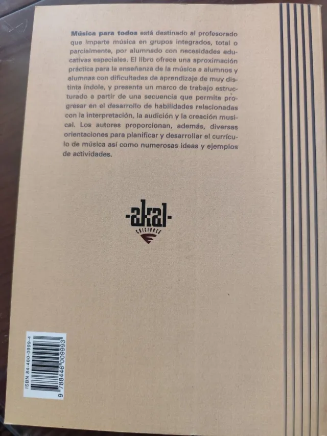 Música para todos: libro educación especial