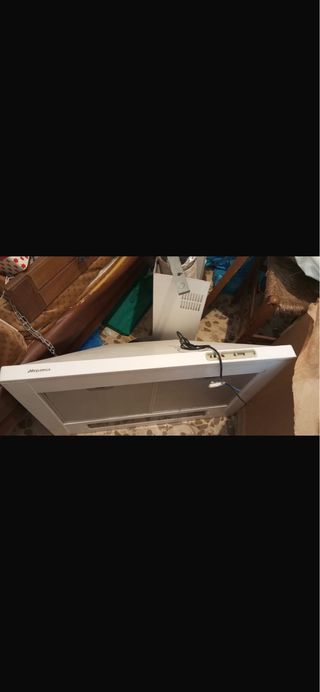 Campana extractora blanca