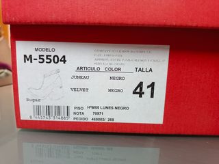 Botines Wonders Mujer Negro