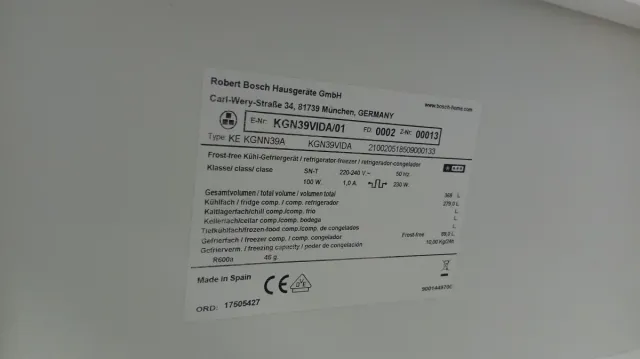 Nevera Bosch Acero Inoxidable