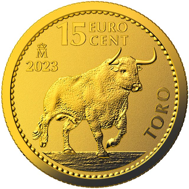 Moneda 15 Euro Cent Toro 2023