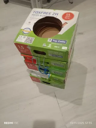 Cable Trifácil H07Z1-K (AS) 3x1x2,5mm²