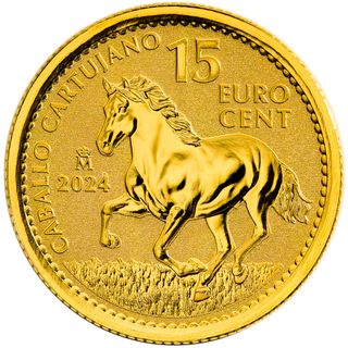 Moneda 15 Euro Cent Caballo Cartujano