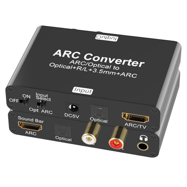 Convertidor Audio HDMI ARC a Óptico/RCA/3.5mm