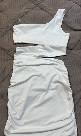 Vestido fiesta blanco talla única