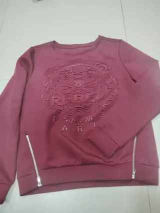 Sudadera Kenzo Tiger Paris Talla M Rosa