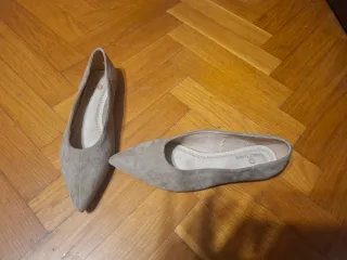 Bailarinas ante beige Zalando Talla 37.