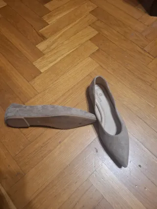 Bailarinas ante beige Zalando Talla 37.