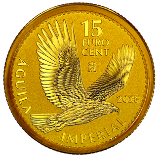 Moneda 15 Euro Cent Águila Imperial