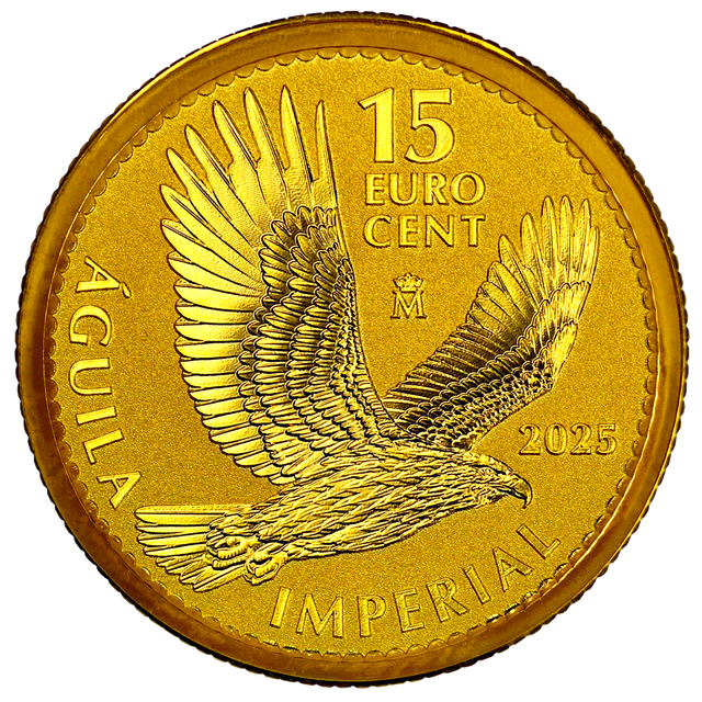 Moneda 15 Euro Cent Águila Imperial