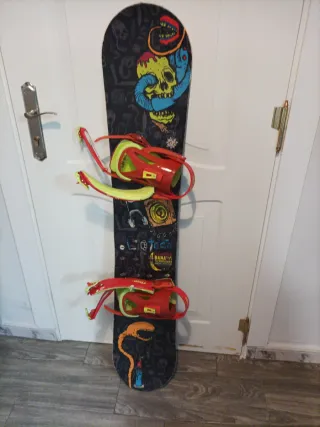 Tabla Snowboard Lib Ripper 140 con fijacione union