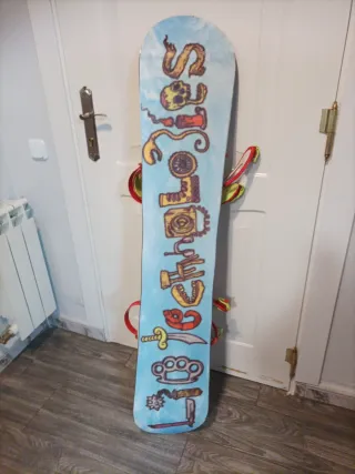 Tabla Snowboard Lib Ripper 140 con fijacione union