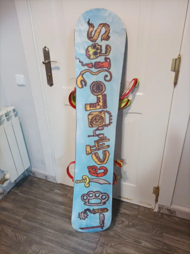 Tabla Snowboard Lib Ripper 140 con fijacione union