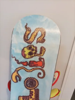 Tabla Snowboard Lib Ripper 140 con fijacione union