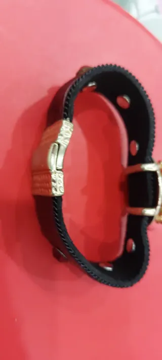 Bracciale donna con pietre rosse e oro