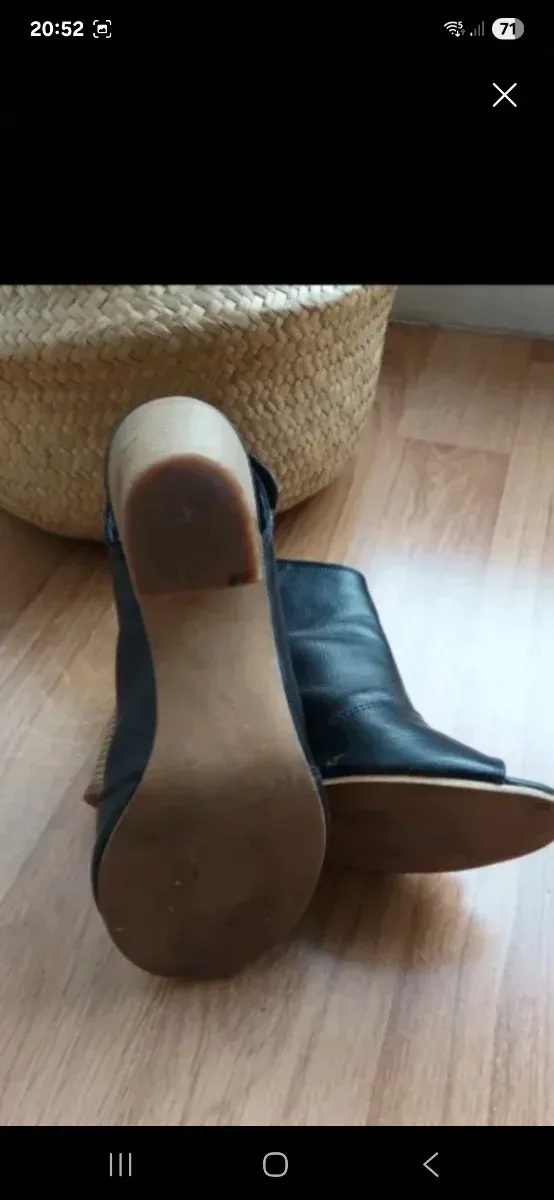 Sandalias tacón ancho negras