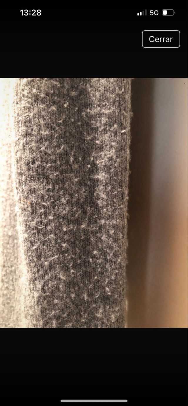 Vestido Zara Gris Cuello Alto