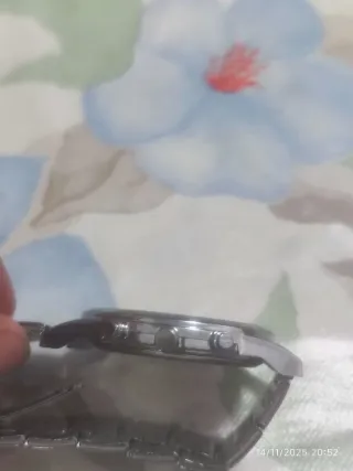 Reloj Cronógrafo Azul y Plateado