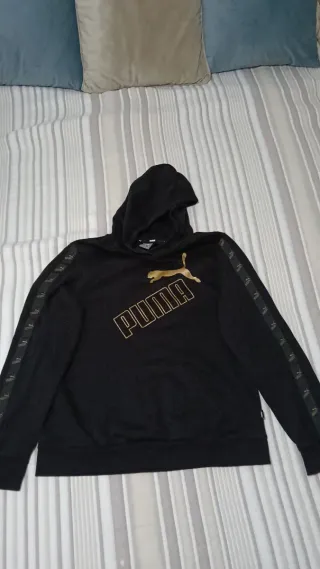 Sudadera Puma Negra y Dorada Niña/o