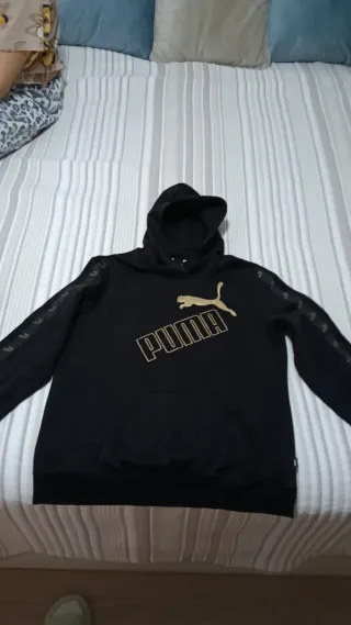 Sudadera Puma Negra y Dorada Niña/o